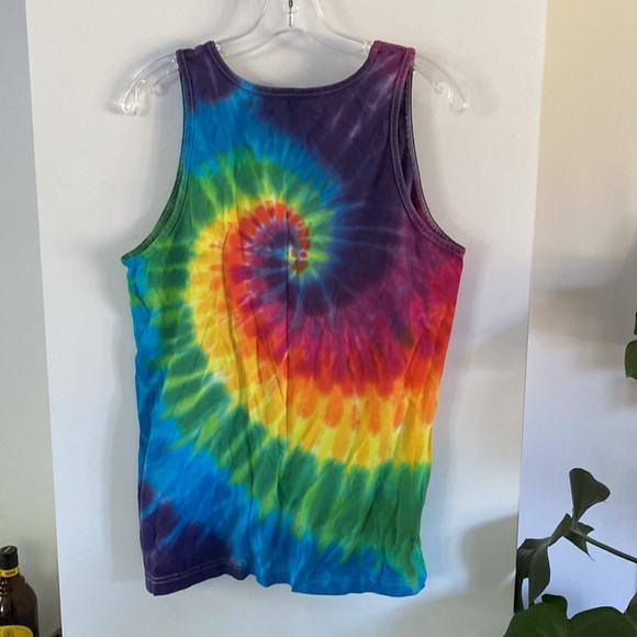 DISNEY PARKS AUTHENTIC tie-dye tank muscle shirt rainbow Pride Mickey Walt world - Picture 3 of 3